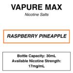 Vapure Max - Nicotine Salts - 30mL - Image 4