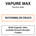 Vapure Max - Nicotine Salts - 30mL - Image 3