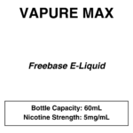 Vapure Max - Freebase E-Liquid - 60mL