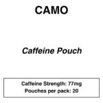 CAMO - Caffeine Pouches - 77mg Caffeine - 20 Pouches Pack