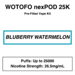 Wotofo - Nexpod 25K - Prefilled Kit - 25000 Puffs - 26.5mg/mL Nicotine - Image 2