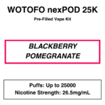 Wotofo - Nexpod 25K - Prefilled Kit - 25000 Puffs - 26.5mg/mL Nicotine - Image 4