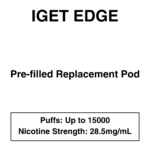 IGET - Edge Closed Pod Vape - Replacement Pods - 15000 Puffs - 28.5mg/ml Nicotine