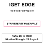 IGET - Edge Closed Pod Vape - Replacement Kits - 15000 Puffs - 28.5mg/ml Nicotine - Image 3