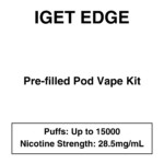 IGET - Edge Closed Pod Vape - Replacement Kits - 15000 Puffs - 28.5mg/ml Nicotine
