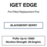 IGET - Edge Closed Pod Vape - Replacement Pods - 15000 Puffs - 28.5mg/ml Nicotine - Image 4