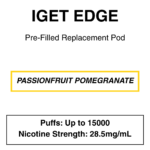 IGET - Edge Closed Pod Vape - Replacement Pods - 15000 Puffs - 28.5mg/ml Nicotine - Image 6
