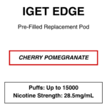 IGET - Edge Closed Pod Vape - Replacement Pods - 15000 Puffs - 28.5mg/ml Nicotine - Image 8