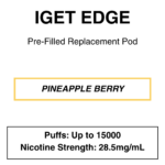 IGET - Edge Closed Pod Vape - Replacement Pods - 15000 Puffs - 28.5mg/ml Nicotine - Image 10