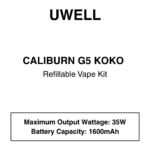 UWELL - Caliburn G5 KOKO - Refillable Vape Kit