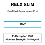 RELX - Slim Prefilled Replacement Pod - 28.5mg/ml - 15000 Puffs - Image 5