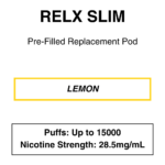 RELX - Slim Prefilled Replacement Pod - 28.5mg/ml - 15000 Puffs - Image 4