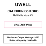 UWELL - Caliburn G5 KOKO - Refillable Vape Kit - Image 4